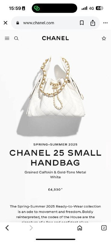 Channel bag 1708 Leather material Super clon