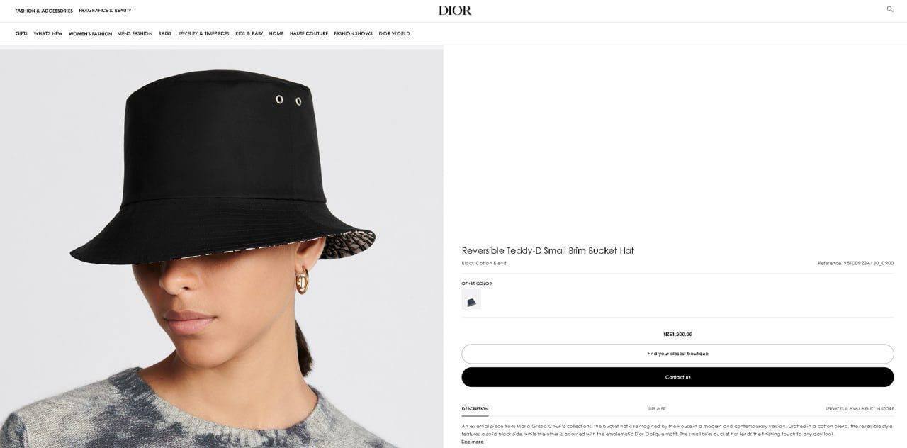 Dio bucket hat reversible sa1608