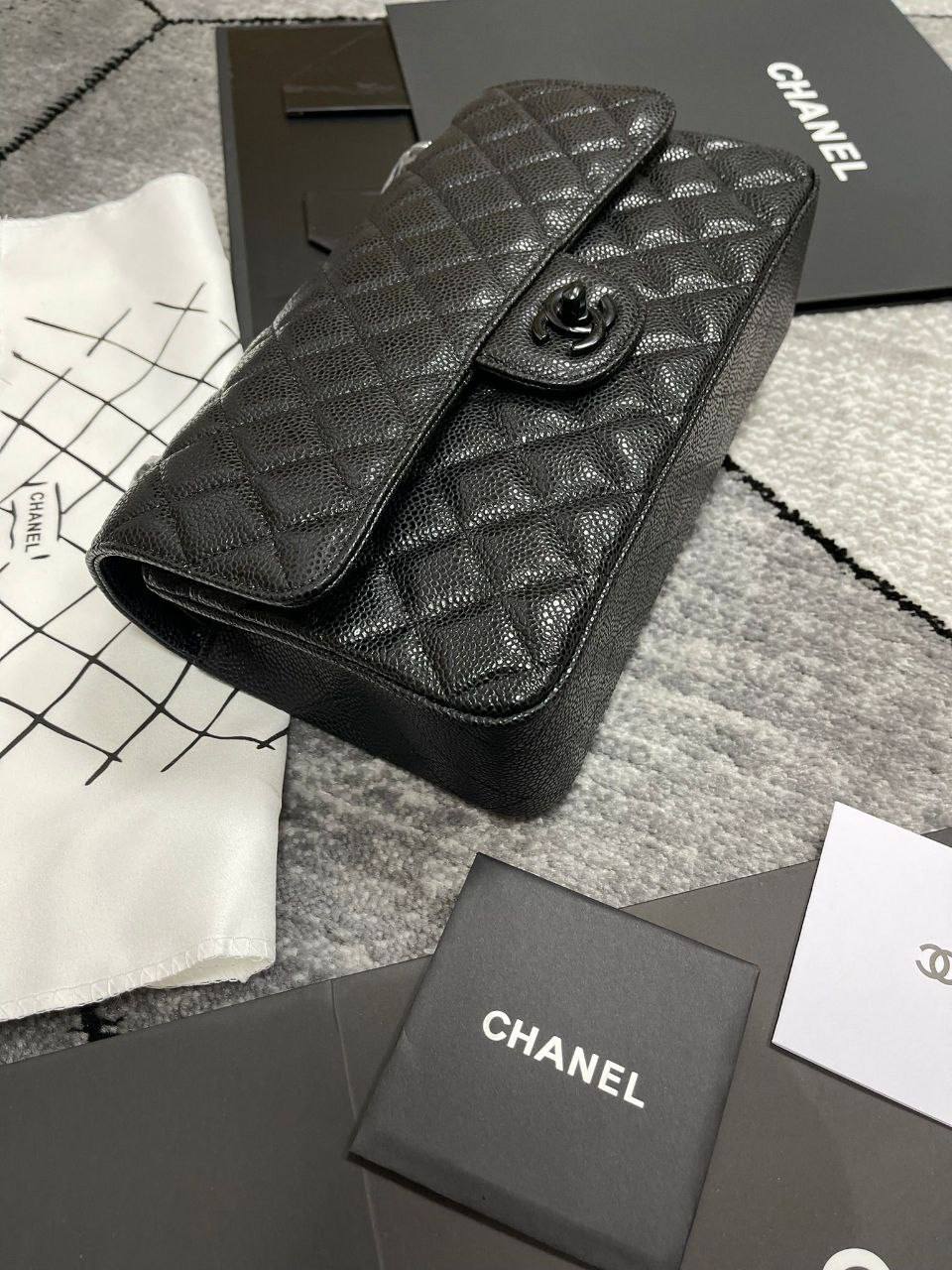 CHANNELE BAGS LEATHER ONES COMWS WITH BOX DUST BAG ETC su0711