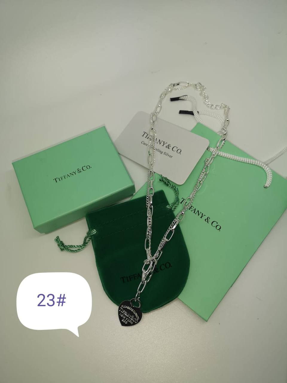 Tiffan necklace with box sa1405