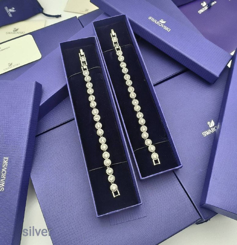 Super Clo full set Swarvski Una Angelic Round Cut Pavé Necklace, am0211