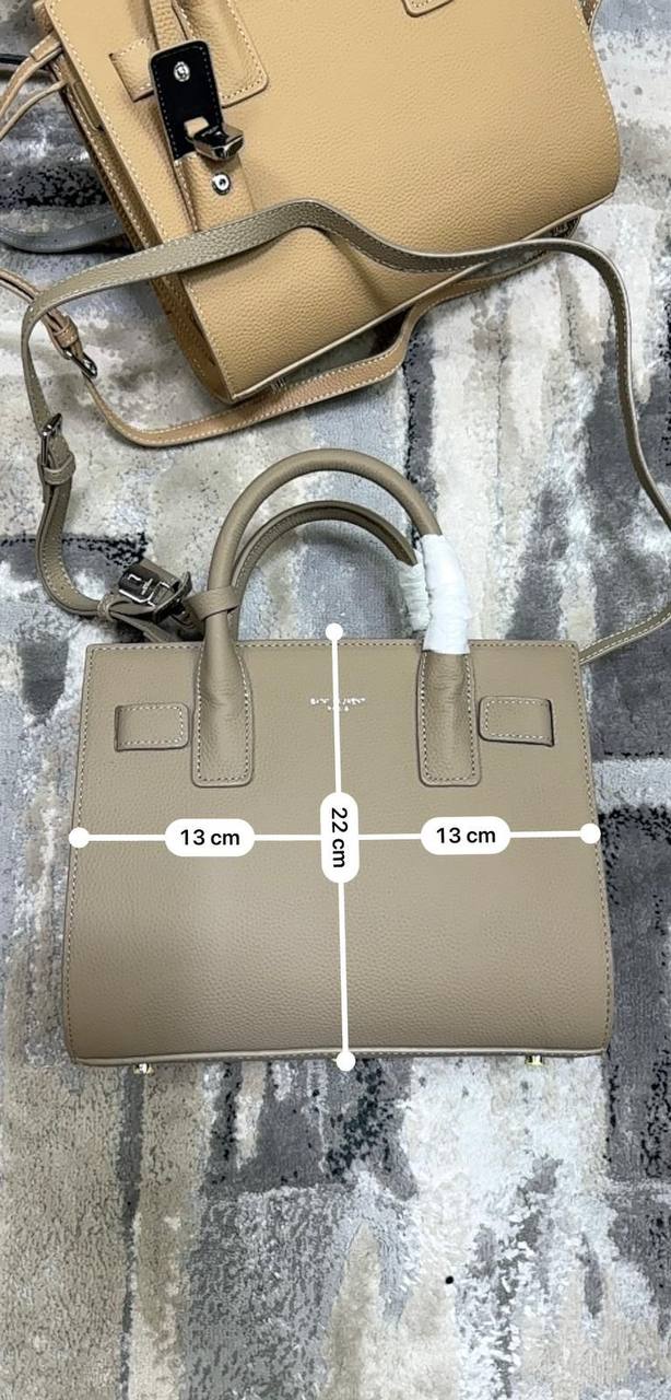 SANT LAURENTeSaece De Jour nano croc-effect leather tote Luxury Crocodile Goat Leather Tote Bag su0711