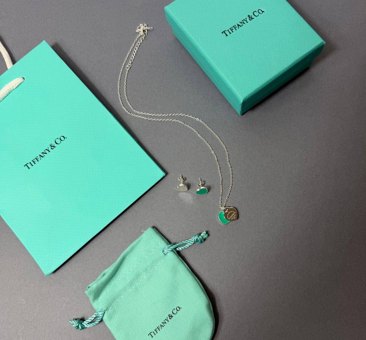 TIFFAN&CO necklace earrings bracelet set withbox sa1605