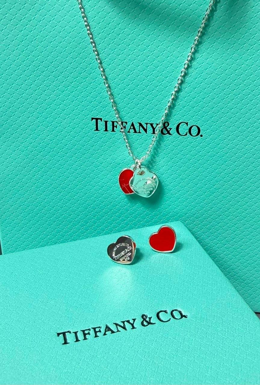 TIFFAN &CO NECKLACE AND EARRINGS SET sa1605