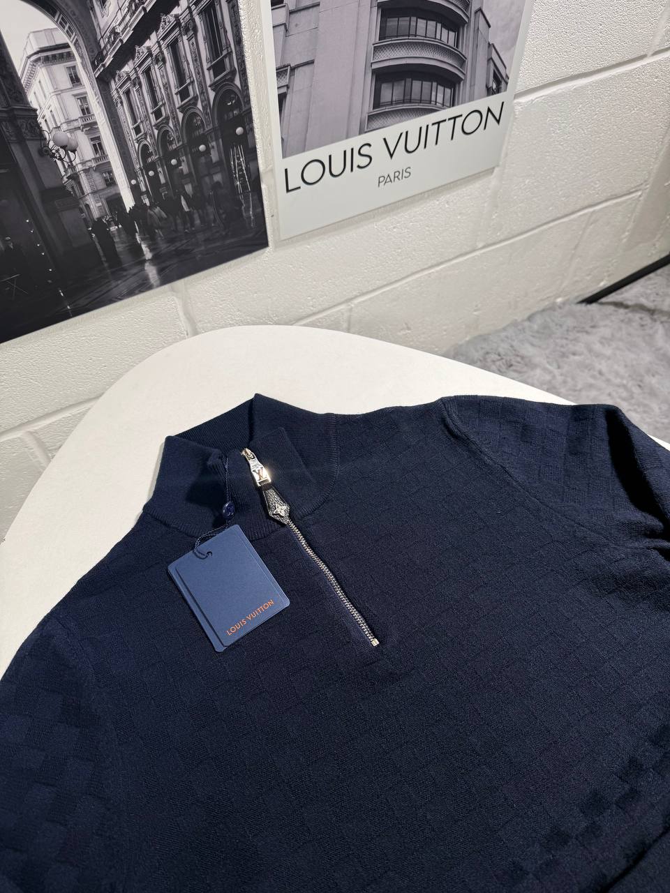 Lve half zip knitted sweater 0111