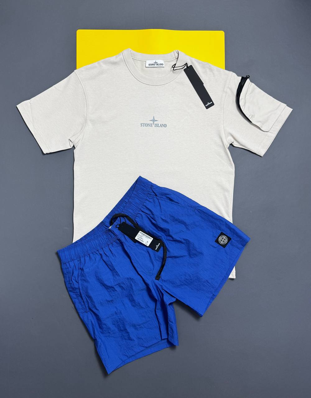 Stone T-shirts or Swim shorts na0108