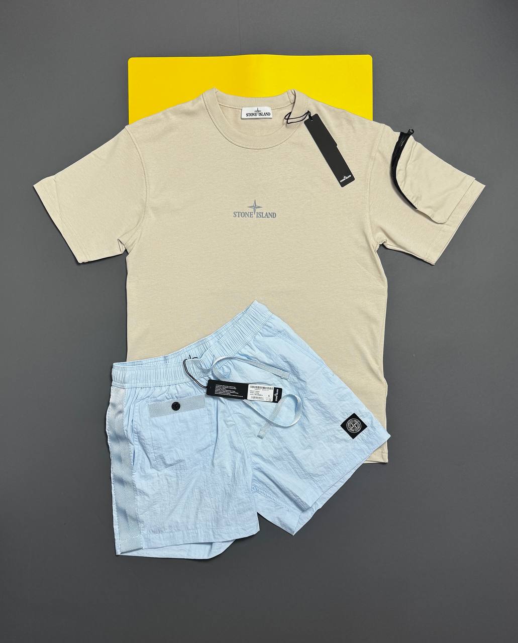 Stone T-shirts or Swim shorts na0108