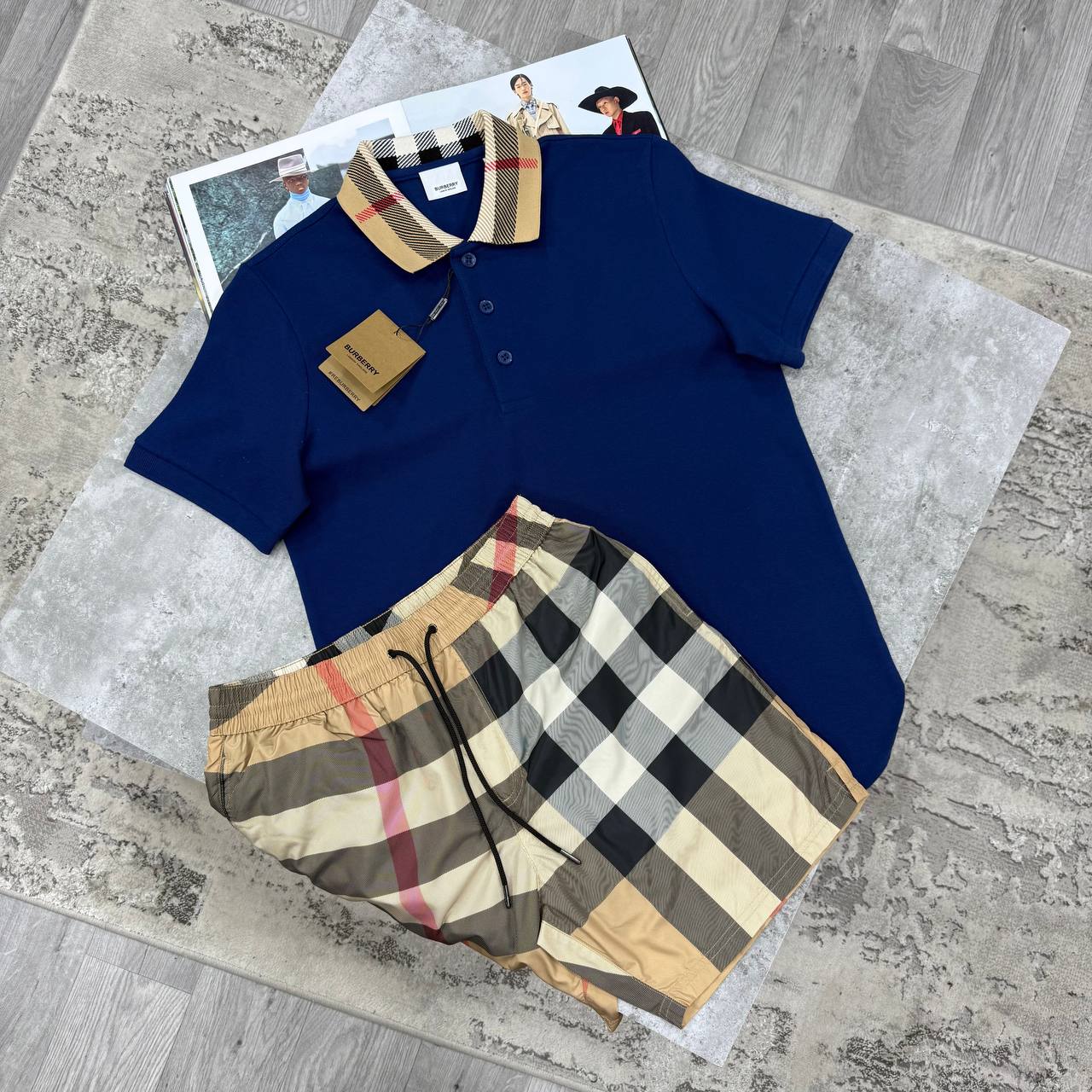 SUPER CLON BURBERR SHORTSET jay1805