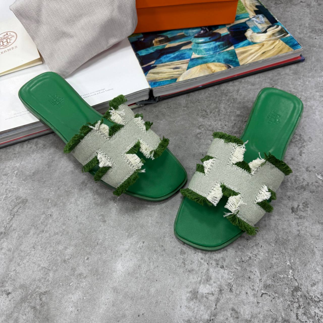 SUPER CLON HERME LADIES ORAN SANDAL WITH FULL PACKAGING ETC jay1706
