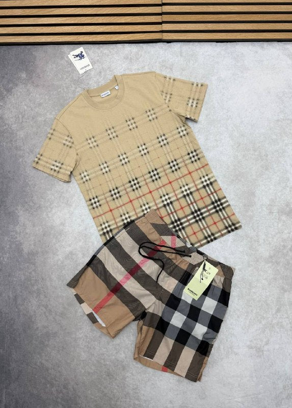 SUPER CLON BURBERR SHORT SET am2305