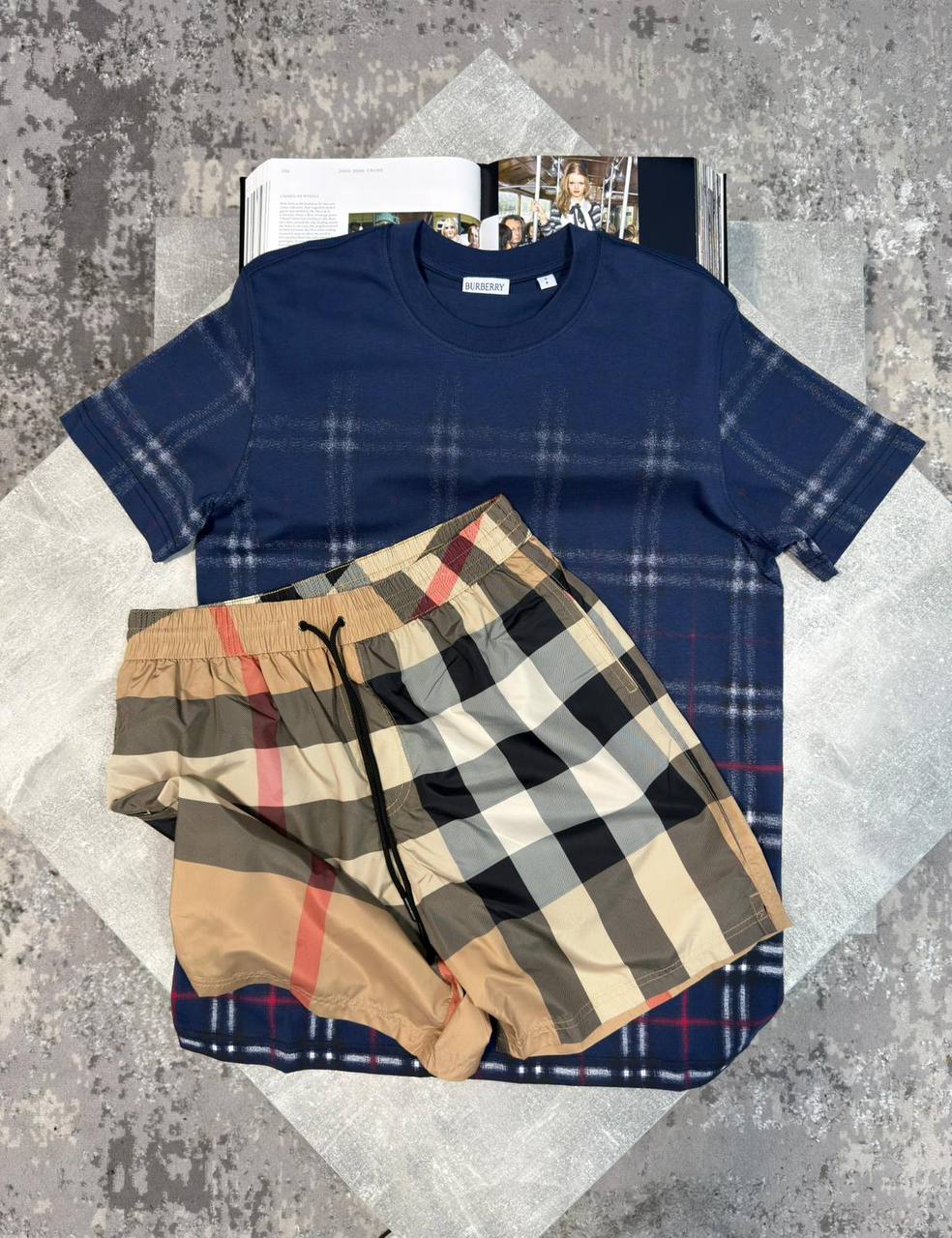 Burber Shorts Set aj2905