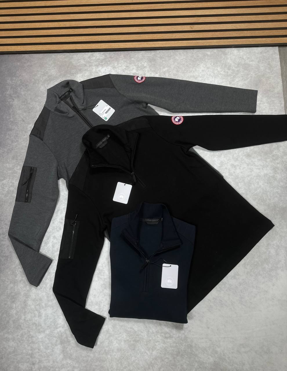 SUPER CLO CANADA GOSE QUARTER ZIP JUMPERS am1208