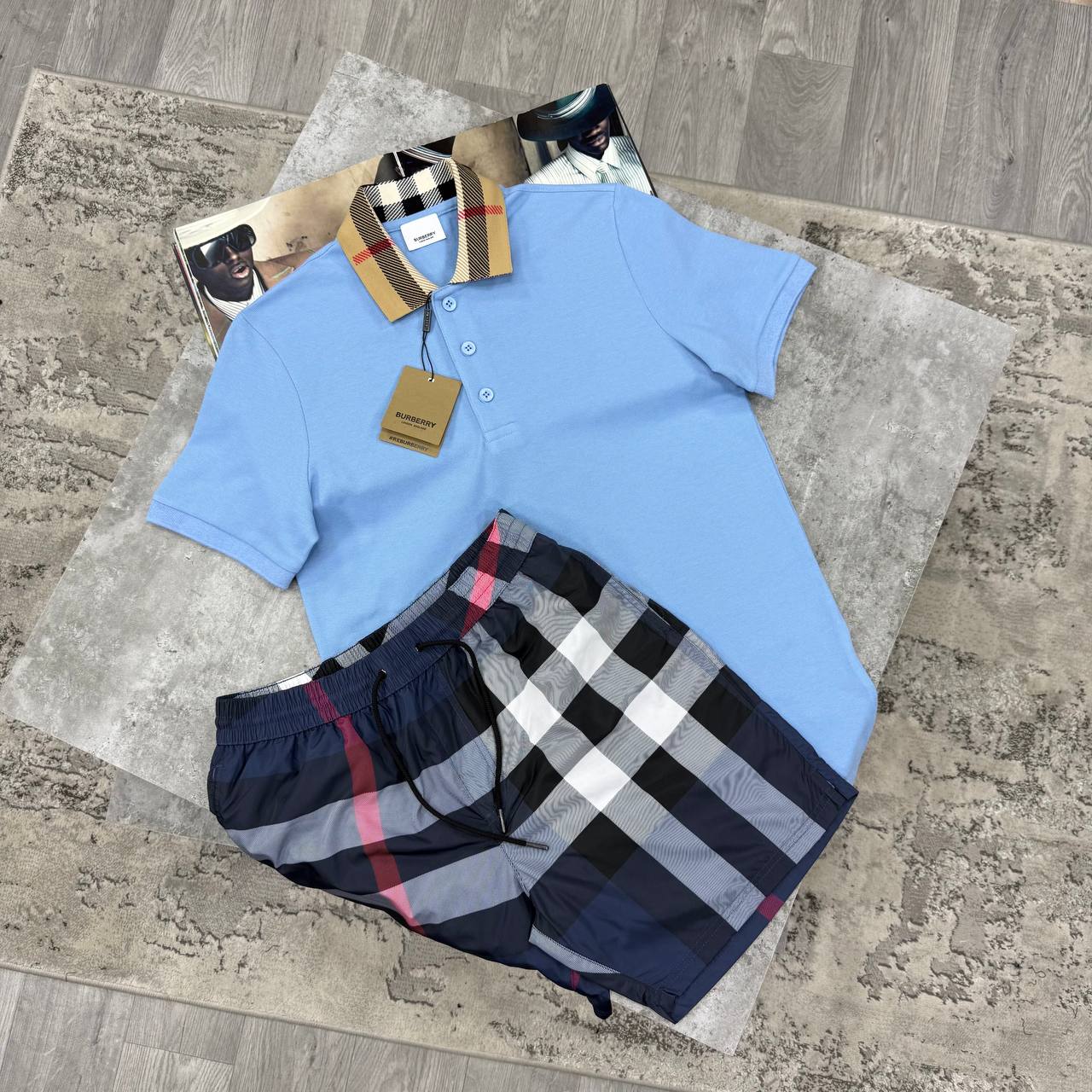 SUPER CLON BURBERR SHORTSET jay3105