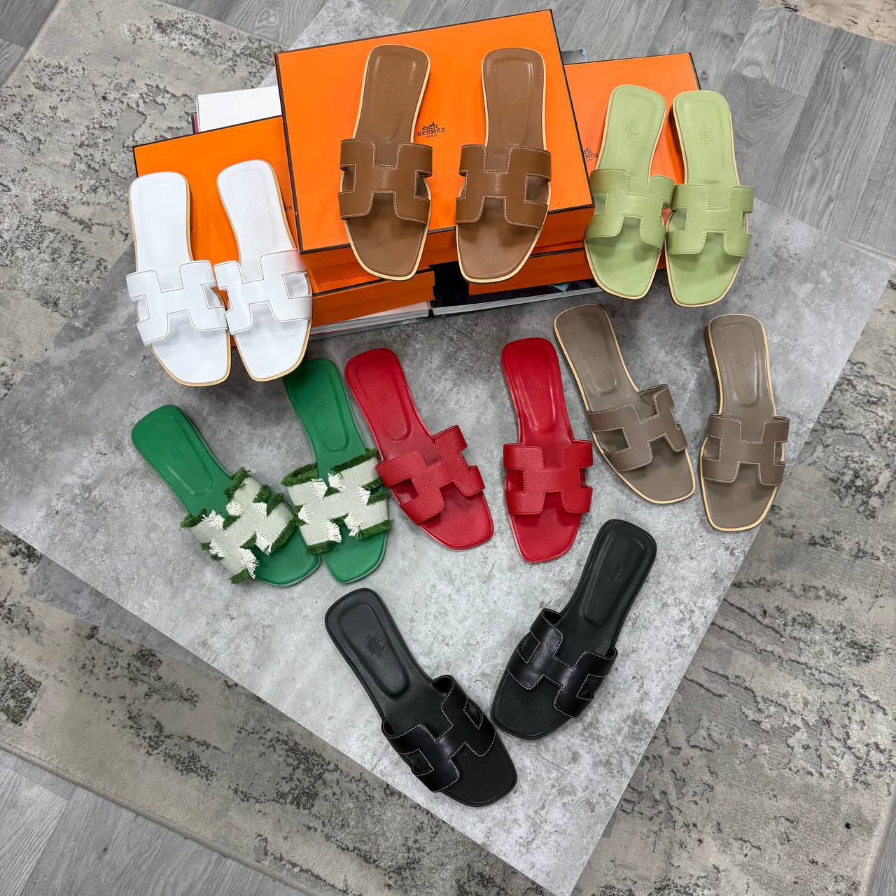SUPER CLON HERME LADIES ORAN SANDAL WITH FULL PACKAGING ETC jay3105