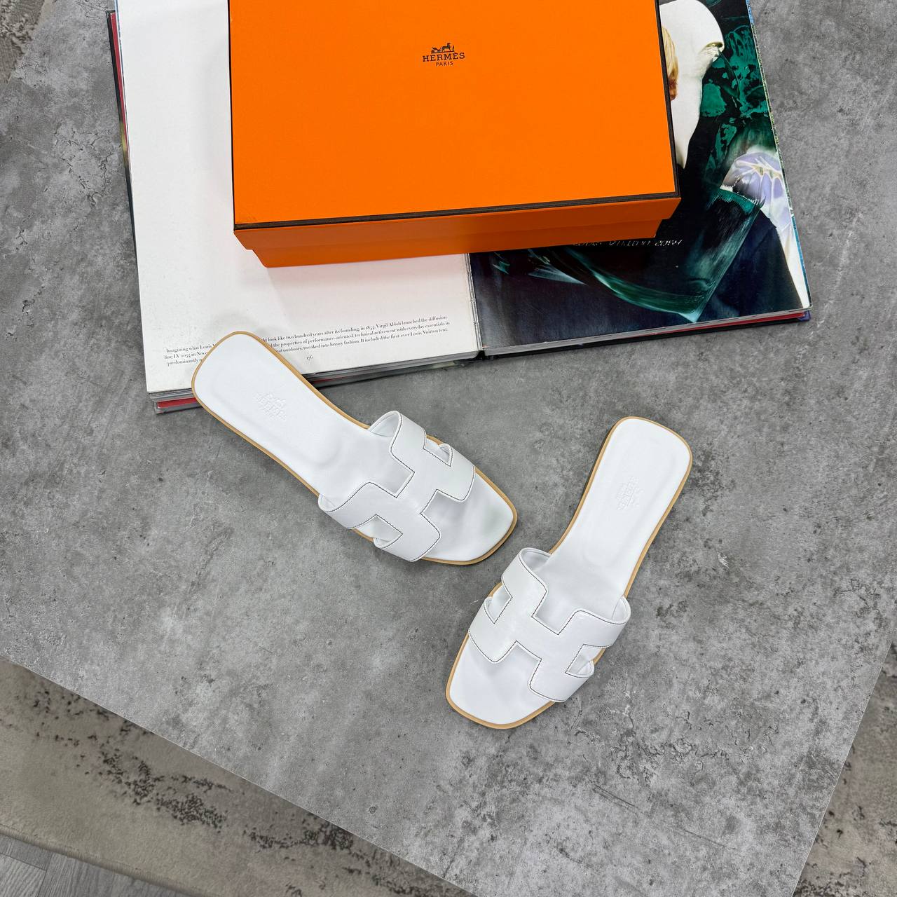 SUPER CLON HERME LADIES ORAN SANDAL WITH FULL PACKAGING ETC jay1706