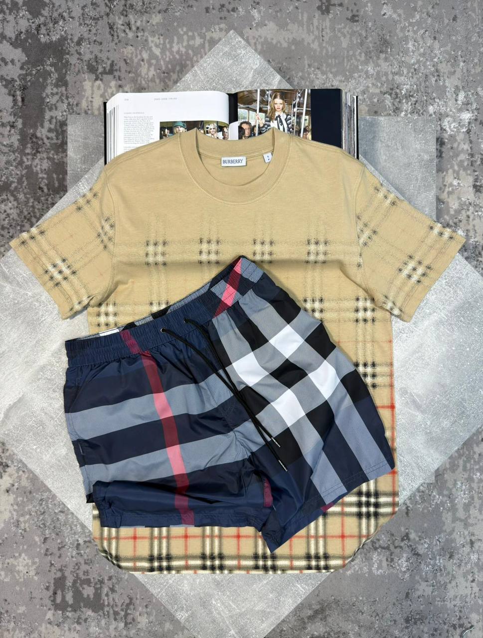 Burber Shorts Set aj0306