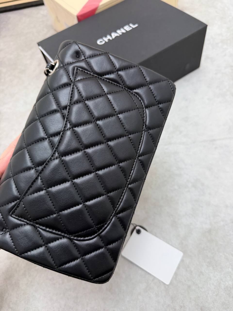SUPER CLON REAL LEATHER CHANE BAG COME WITH BOX ETC am0506