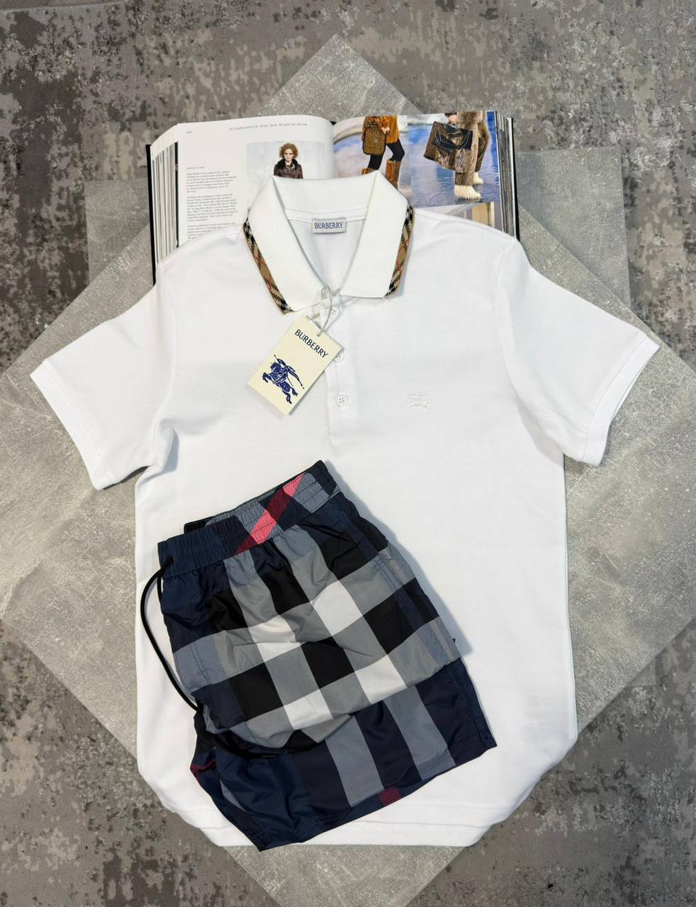 Burber Shorts Set aj0606