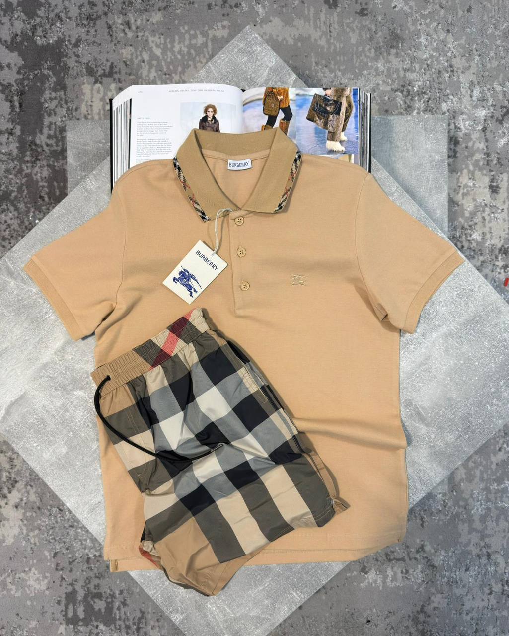 Burber Shorts Set aj0606