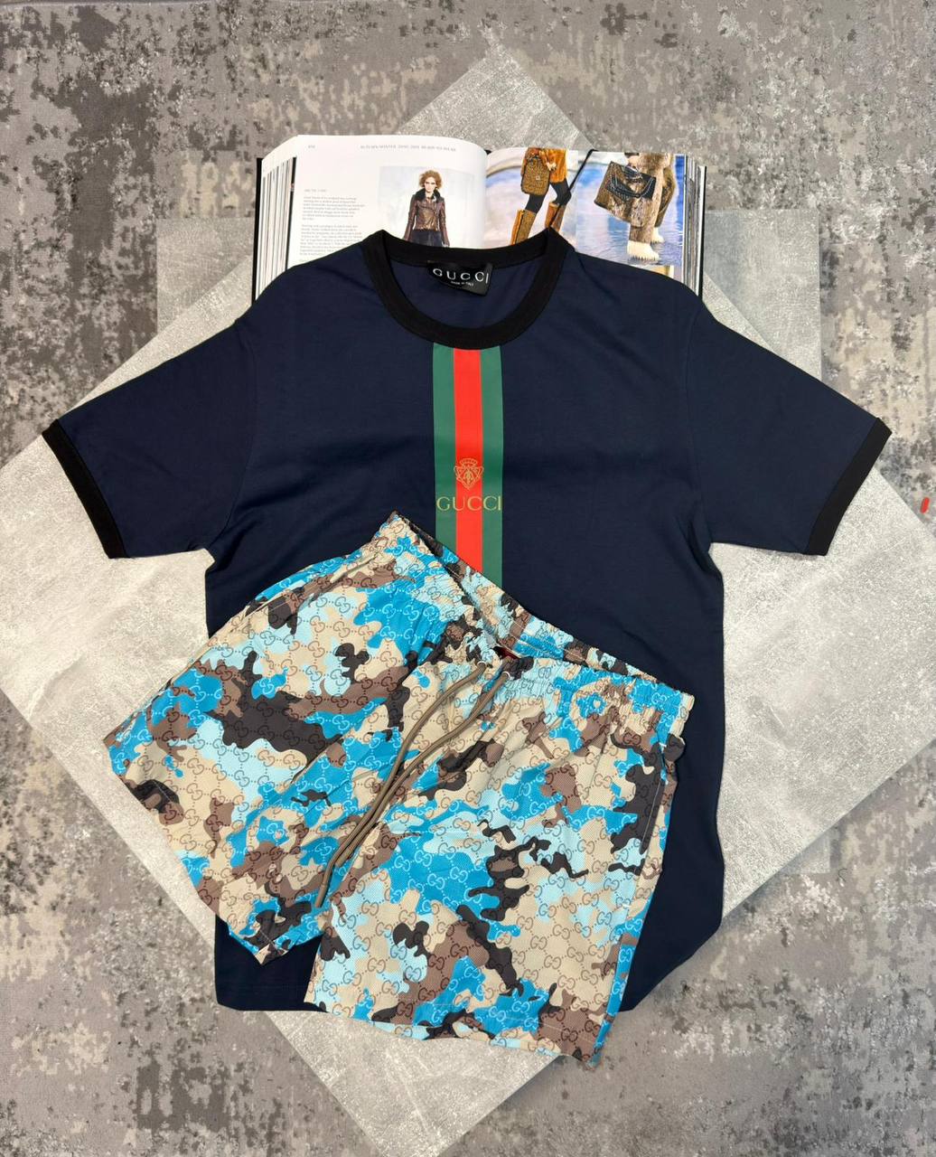 Gucc Shorts Set aj0606