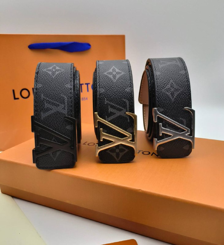 Lv belt and wallet set with box and carrier bag sa0806