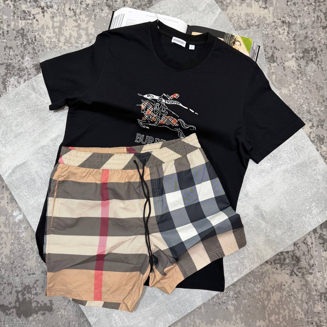 Burber Shorts Set aj1206