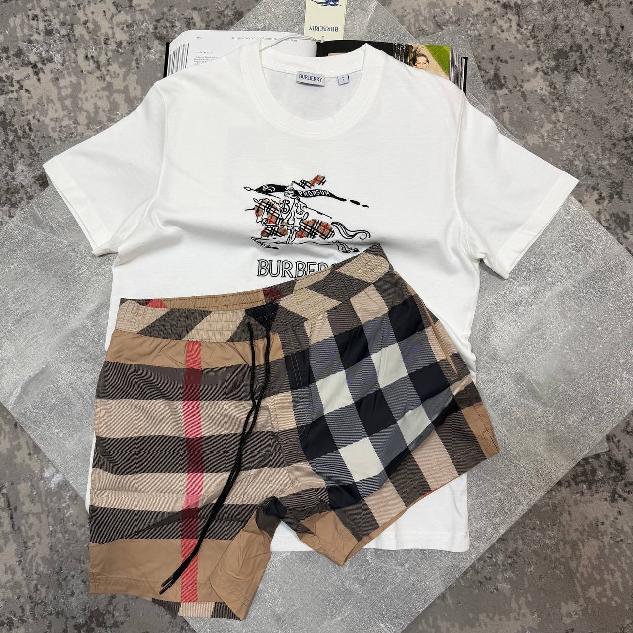 Burber Shorts Set aj1206
