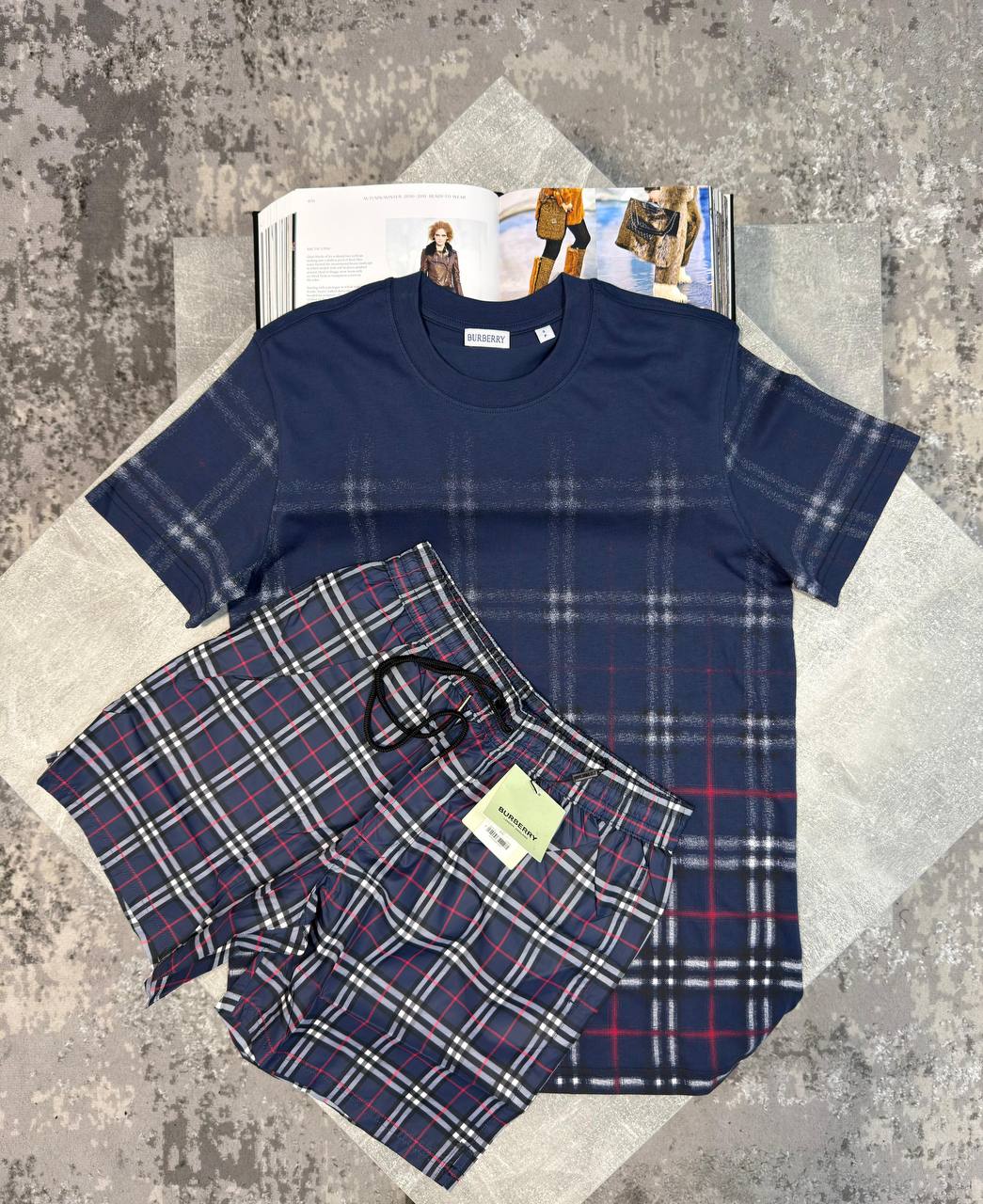 Burber Shorts Set aj1206