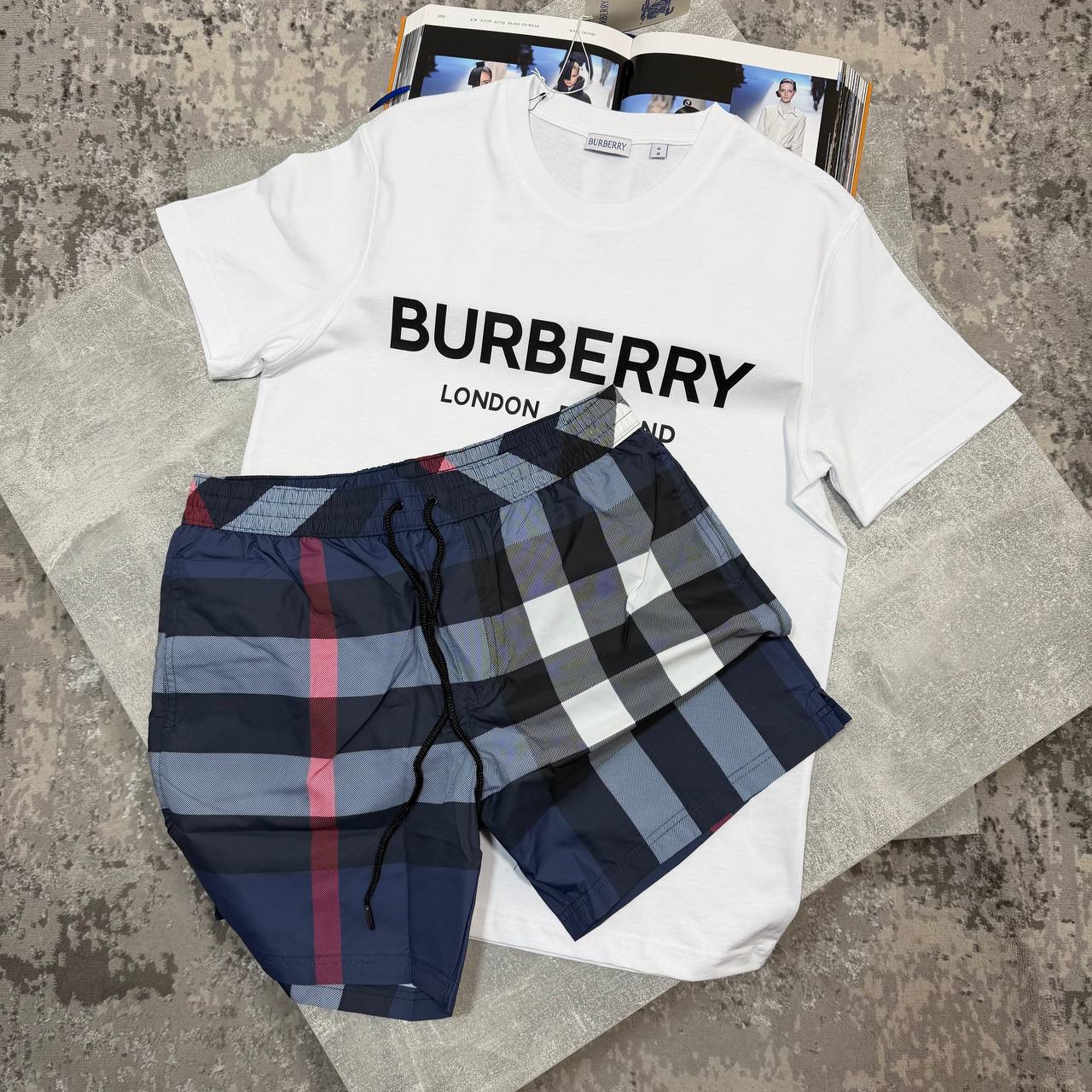 Burber Shorts Set aj1206