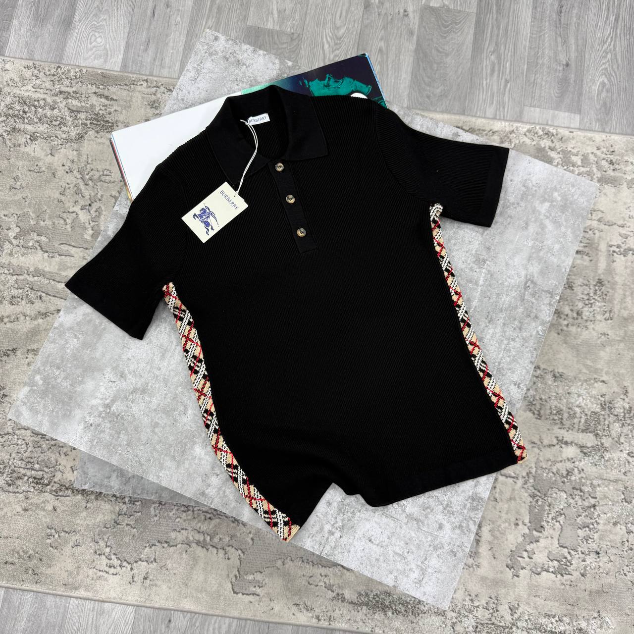 SUPER CLON BURBERR KNITTED POLO jay1306