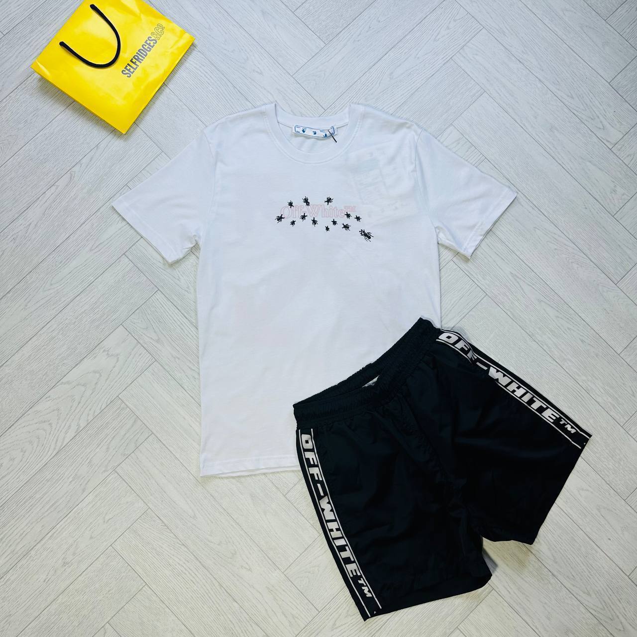 QUALITY OFF WHITE SHORTS SET to1506