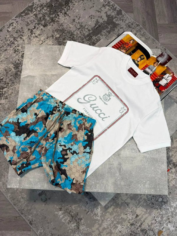Gucc Shorts Set aj1606
