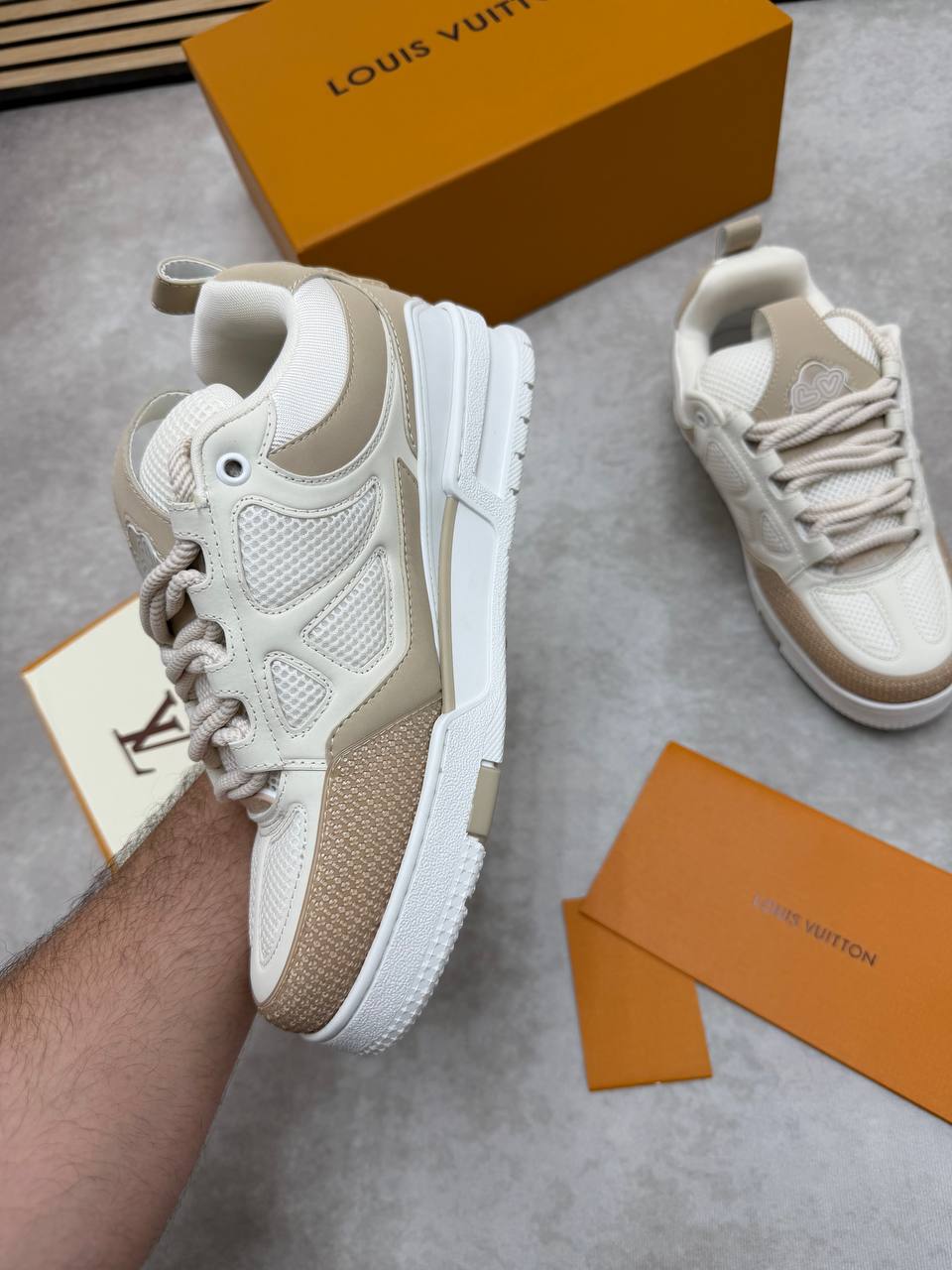 SUPER CLON LOUI VUITTO LV SKATE COME WITH BOX ETC am1706