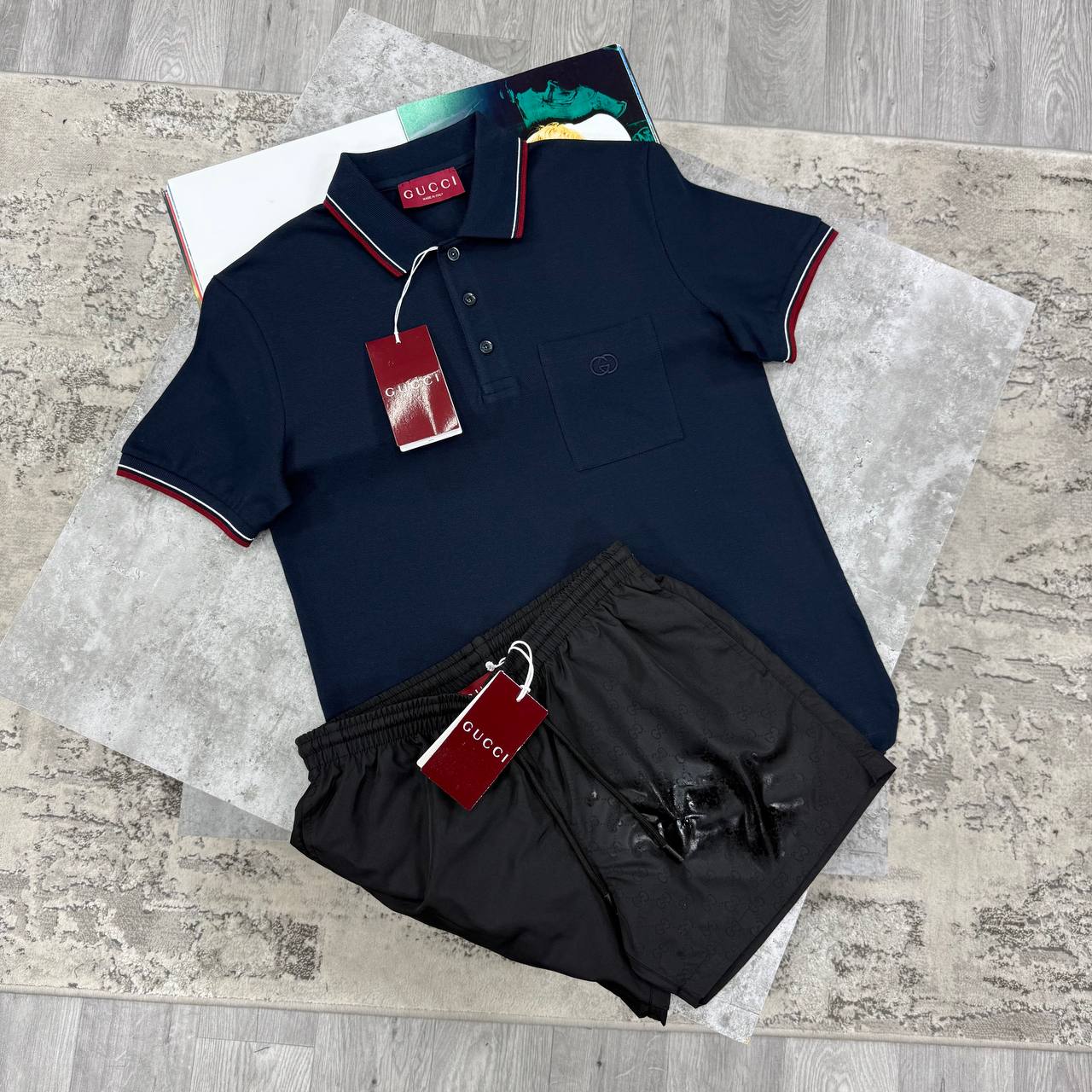 SUPER CLON GUCC SHORTSET jay1806