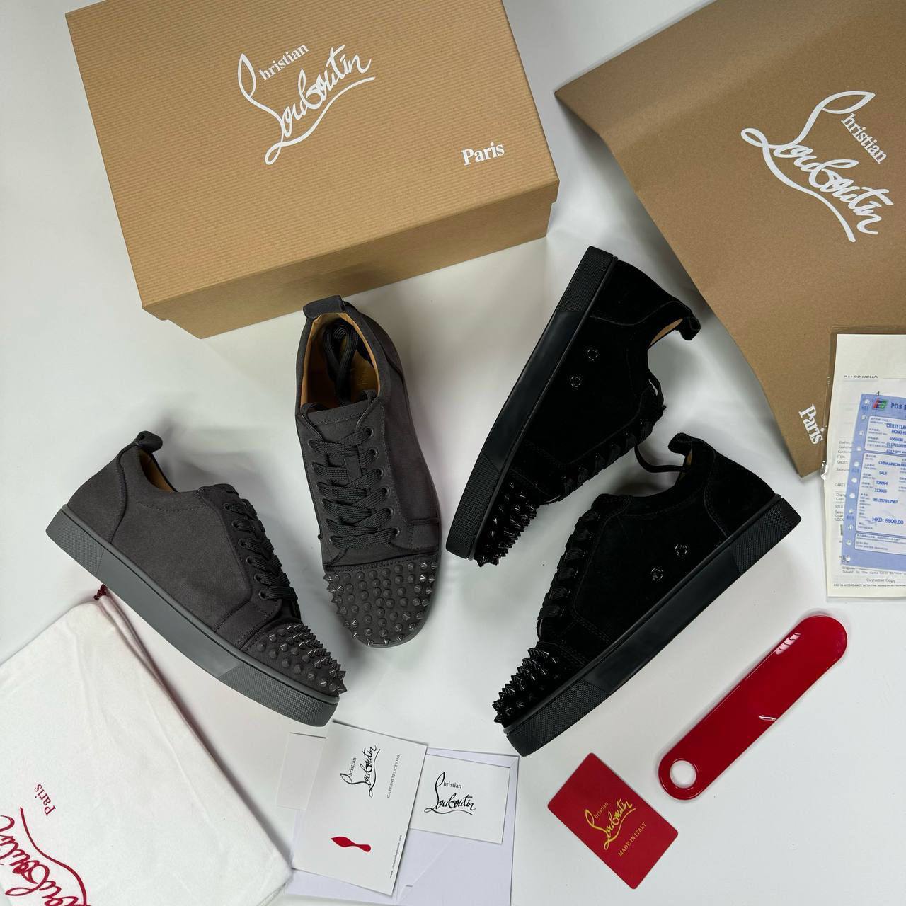 Loubuto trainers with box dust bag sa0209