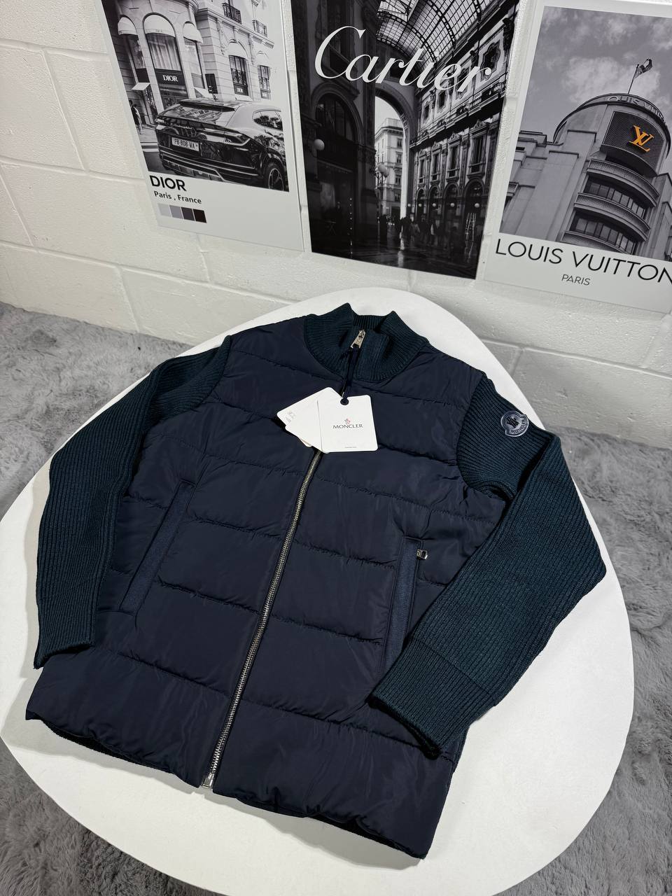 Moncle padded zip up wool jacket 0509