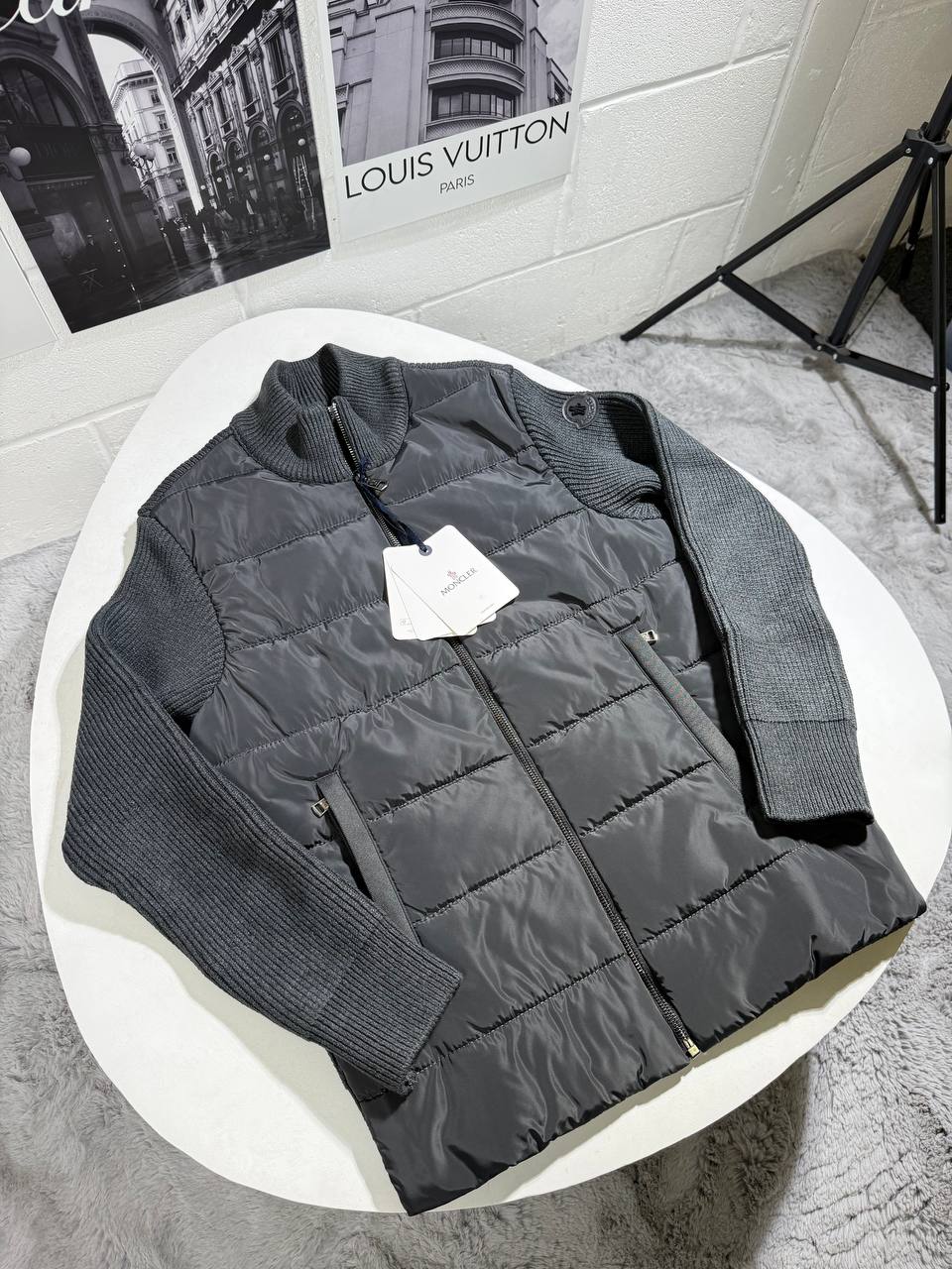 Moncle padded zip up wool jacket 0509