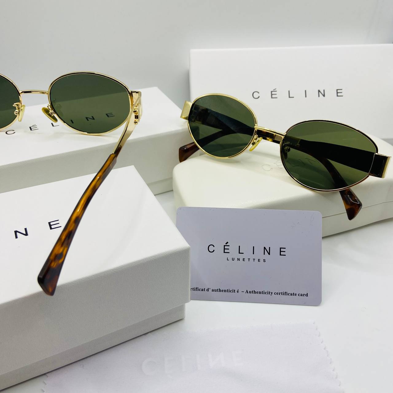 CELNE SUNGLASSES WITH BOX AND PAPERWORK to1809