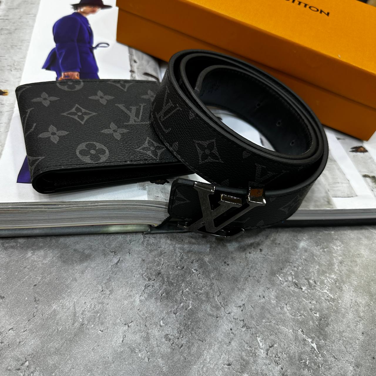Top quality LVE AND DOR gift set Belt and wallet su2909