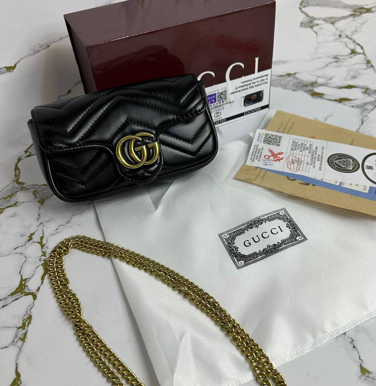 Gucc GG Marmont small shoulder bag quality am1304
