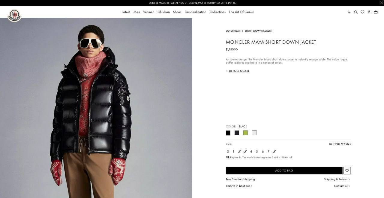 SUPER CLOQUALITY MONCLE MAYA JACKET to2909