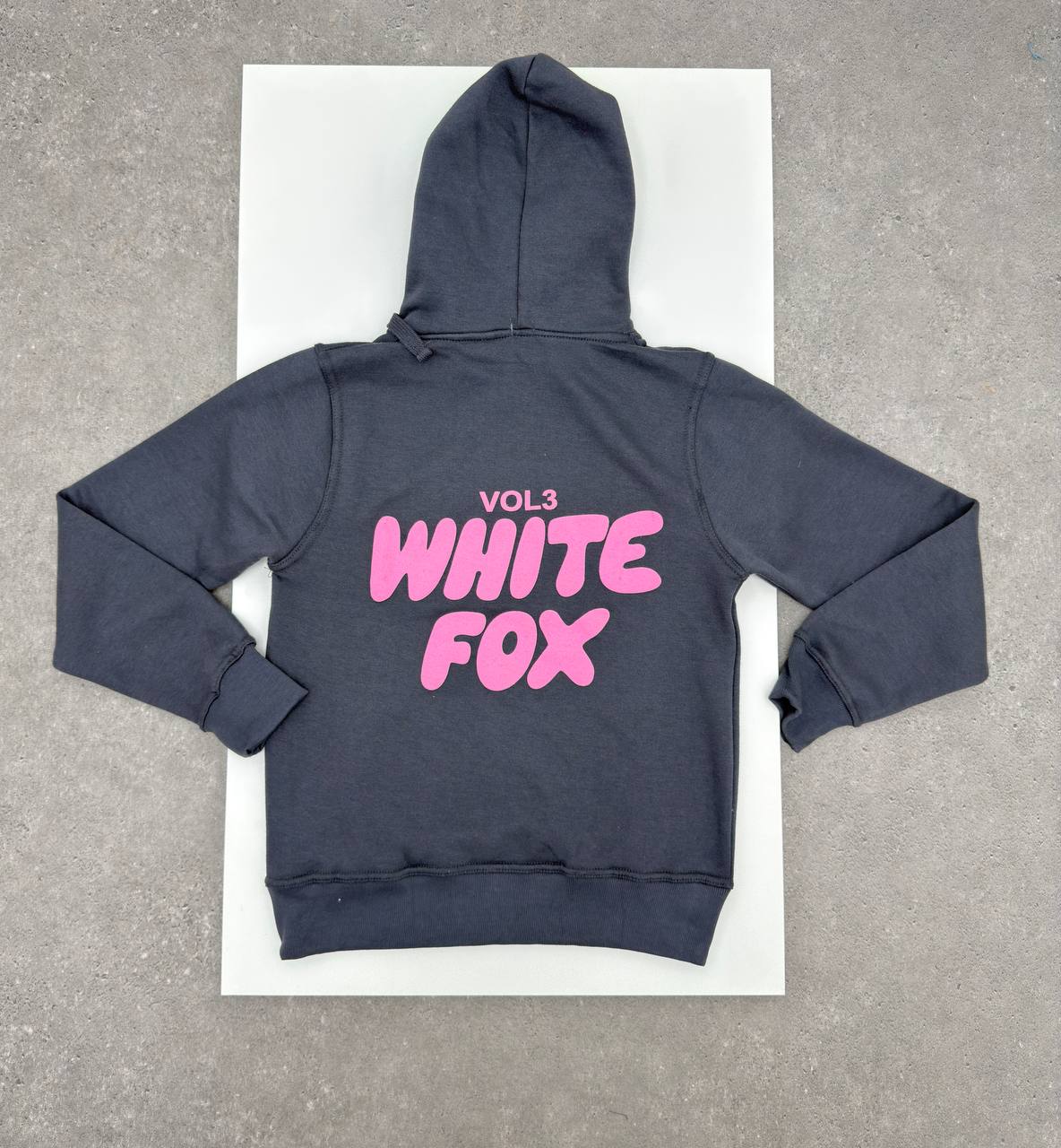 Ladies white foxi Hoodie na0210