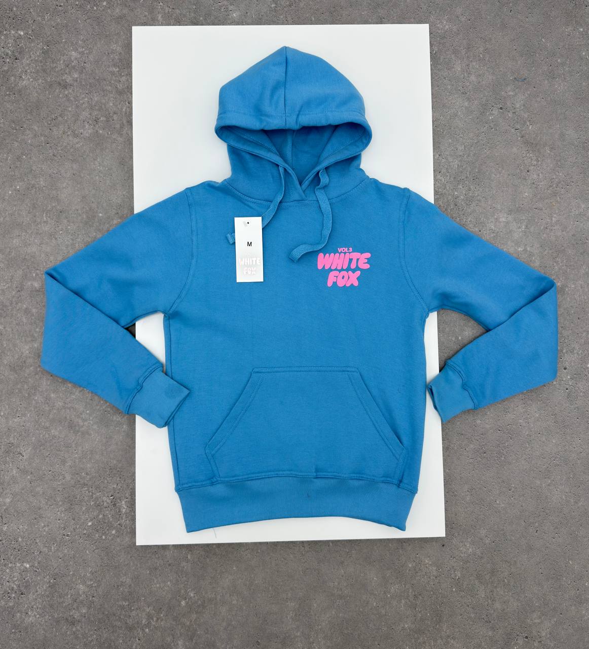 Ladies white foxi Hoodie na0210