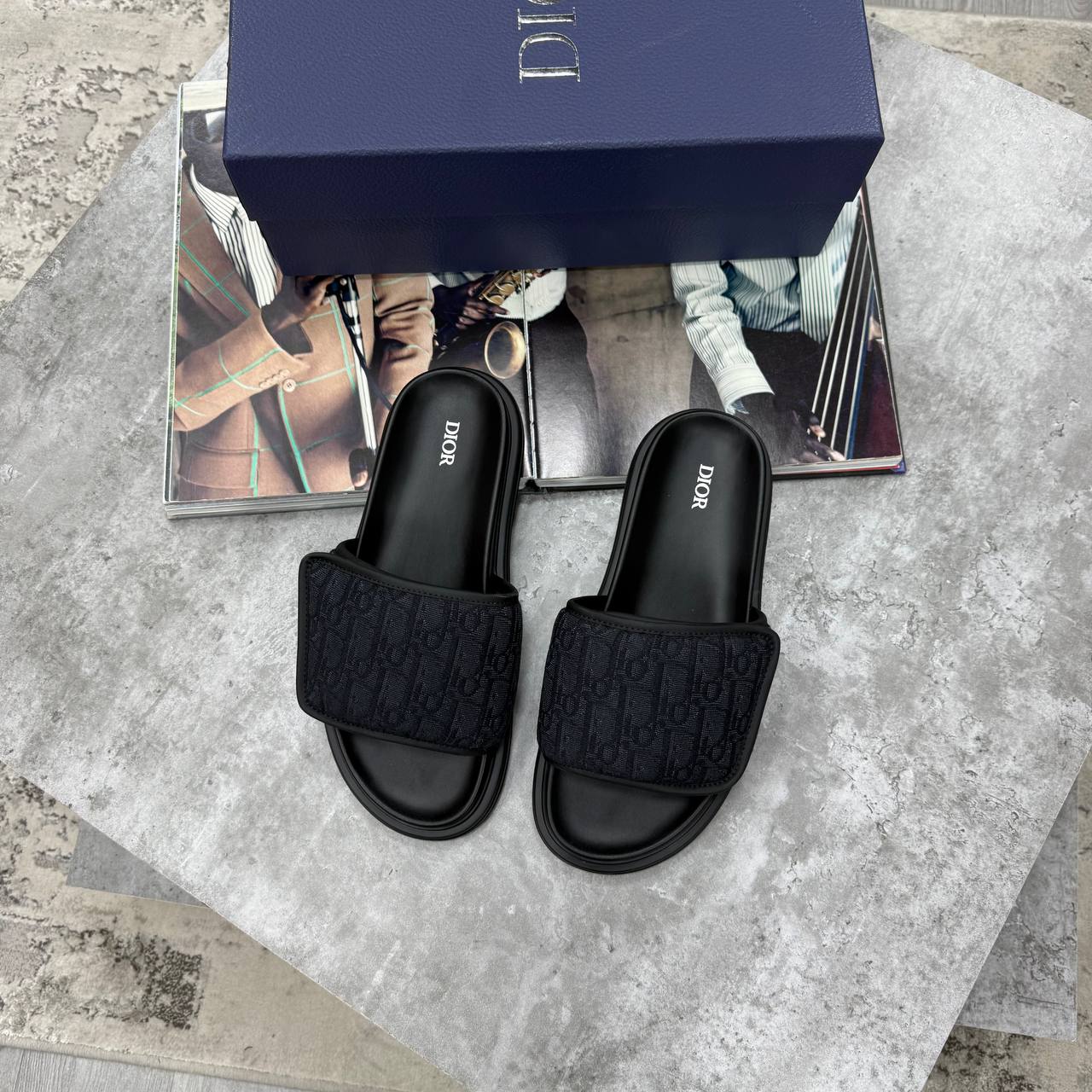 HIGH END DIO AQU SANDAL OBLIQU JACQUAR WITH FULL PACKAGING ETC jay2604