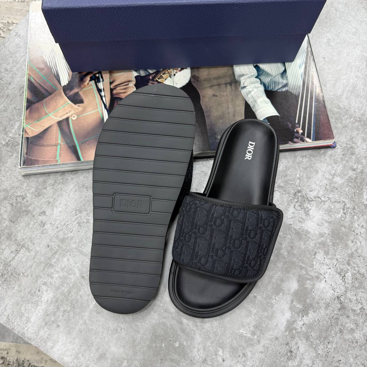 HIGH END DIO AQU SANDAL OBLIQU JACQUAR WITH FULL PACKAGING ETC jay2604