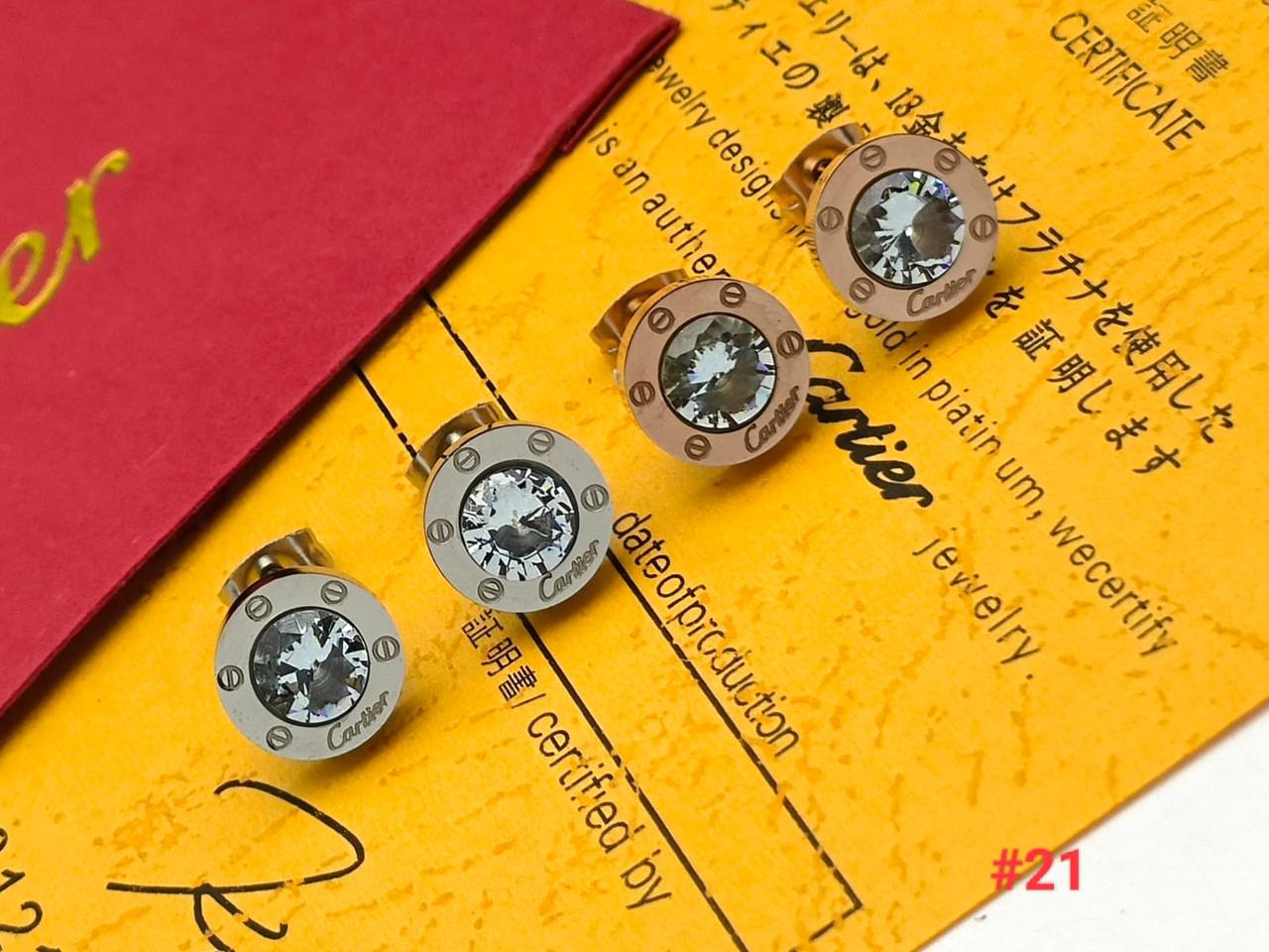 Cartieri earring with box and carrier bag sa0710