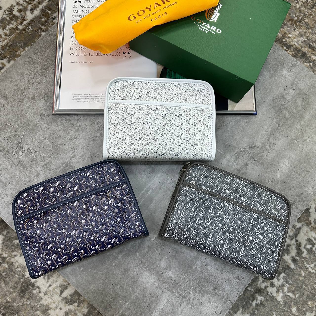 Superclon quality Goyar man bags come with full packing ha2104
