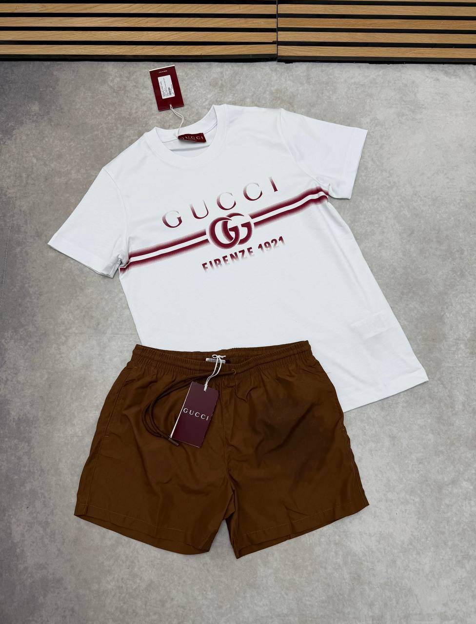 SUPER CLON GUCC SHORT SET am2104