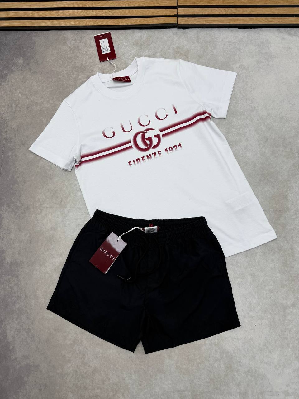 SUPER CLON GUCC SHORT SET am2104