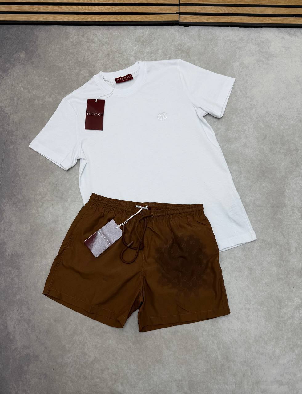 SUPER CLON GUCC SHORT SET am2104
